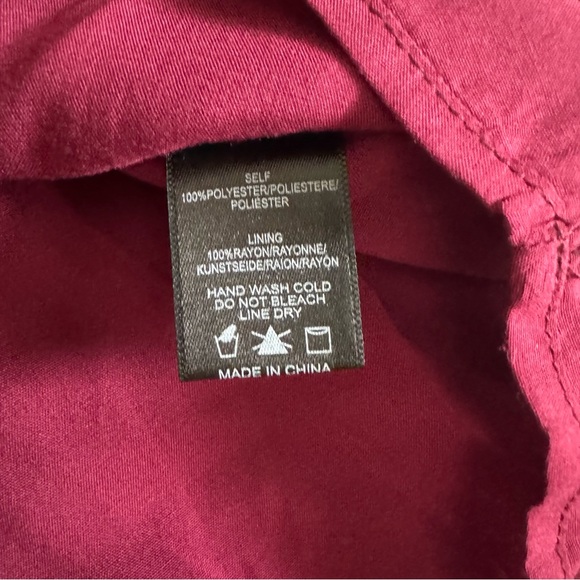 Anthropologie Deep Red Textured Sleeveless Top - Picture 5 of 5